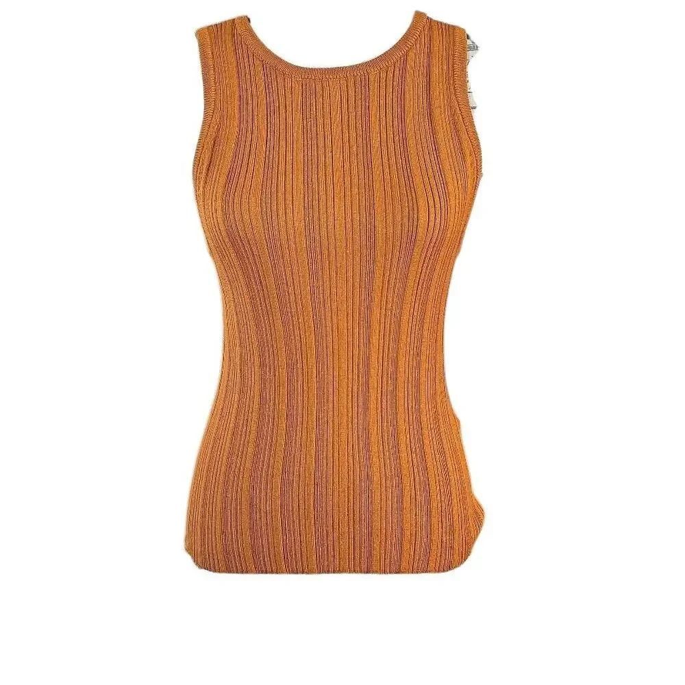 On 34th Women's Size Large Lt Terracotta Ribbed Tank Top